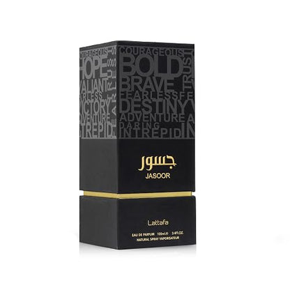 Lattafa Jasoor for Men Eau de Parfum Spray, 3.4 Ounce