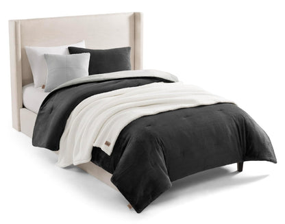 UGG Brody Juego de Edredón, Almohadas y Manta - Individual - Gris