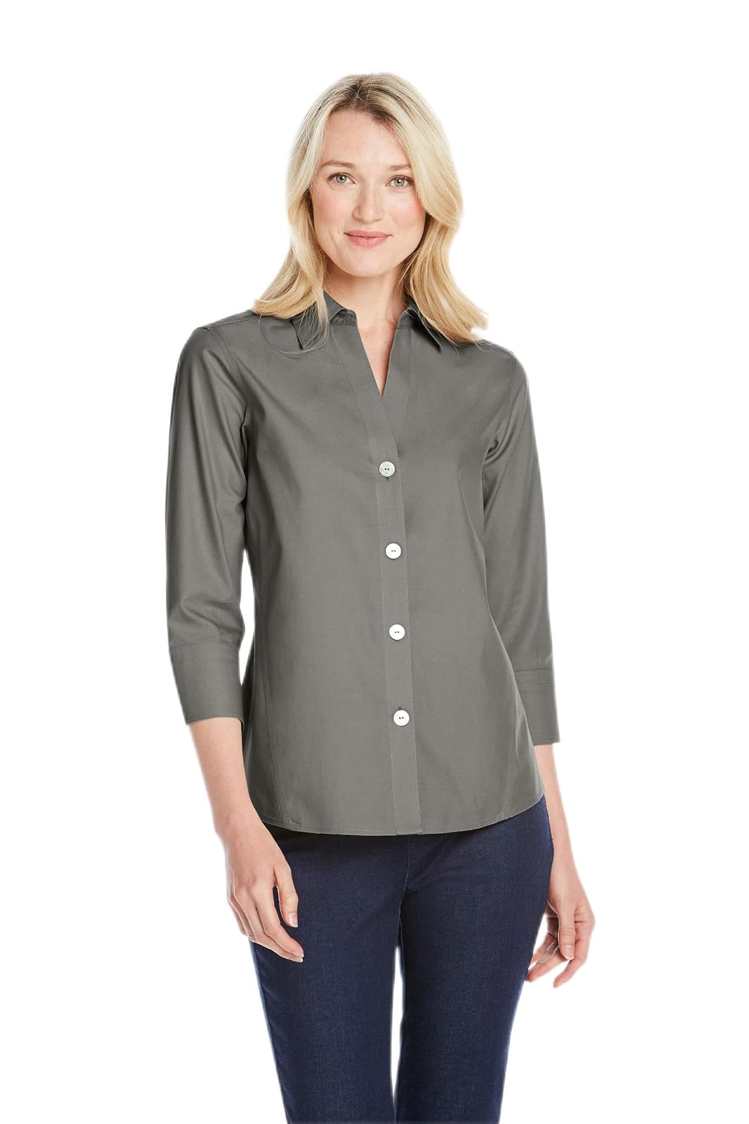 Foxcroft Camiseta Paigely para Mujer sin Planchar, Esencial