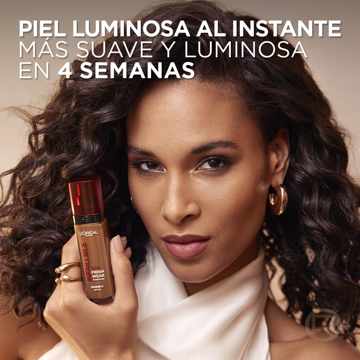 L'Oréal Paris Infallible 32H Freshwear Base de Maquillaje Líquida, Larga Duración y Alta Cobertura, Tono 020 Neutral, 30ml