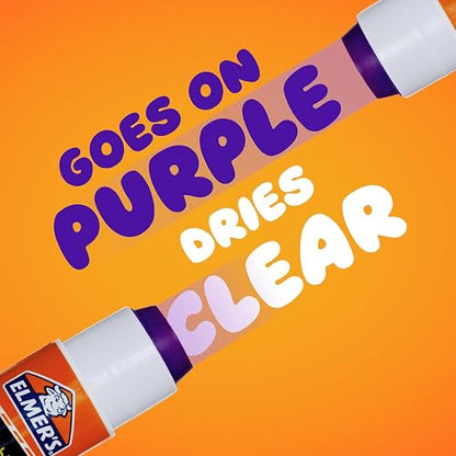 Elmer's Disappearing Purple School Glue Sticks, 0.24 Ounces Each, 30-Count Class Pack (E555)