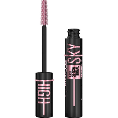 Maybelline Sky High Cosmic Black Máscara de Pestañas, Dura 24H, Lavable