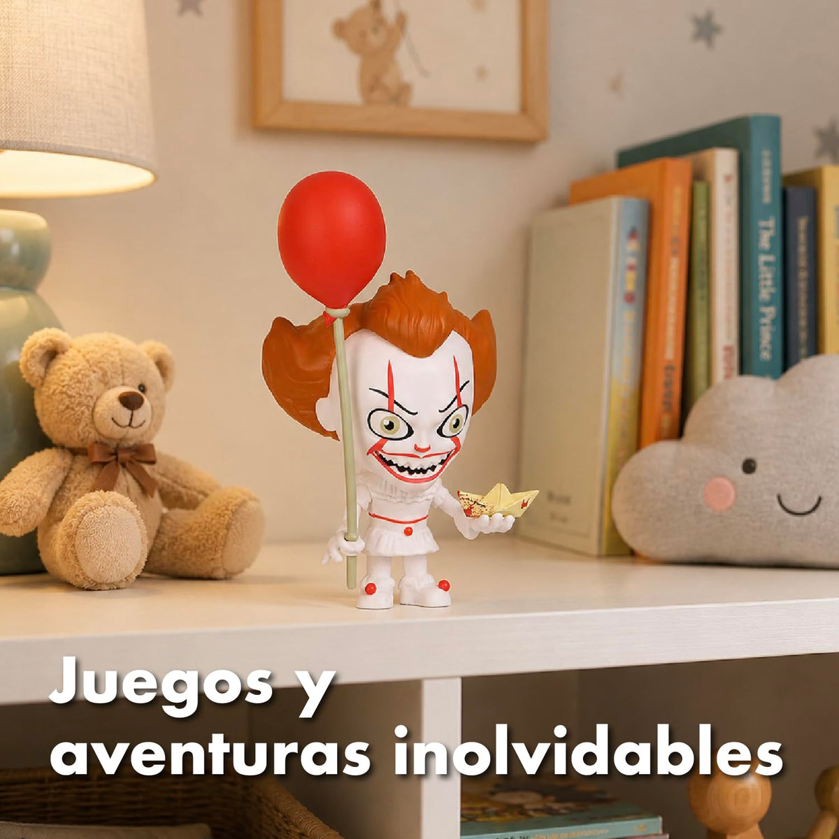 Ruz Mini Figura Pennywise | Formato Miniatura Terminado Fino | Medidas Empaque 14.2 x 5 x 18.9 cm | Pieza Coleccionable Vitrina Repisa | Detalle Ideal Cumpleaños