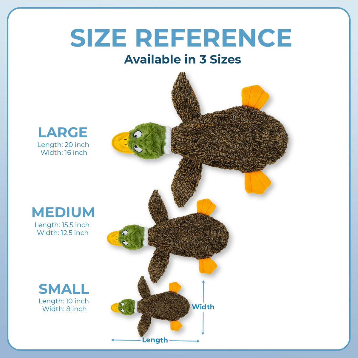 Best Pet Supplies - Juguete Divertido para Perro sin Relleno, 2 en 1, diseño de Pato Salvaje, Grande