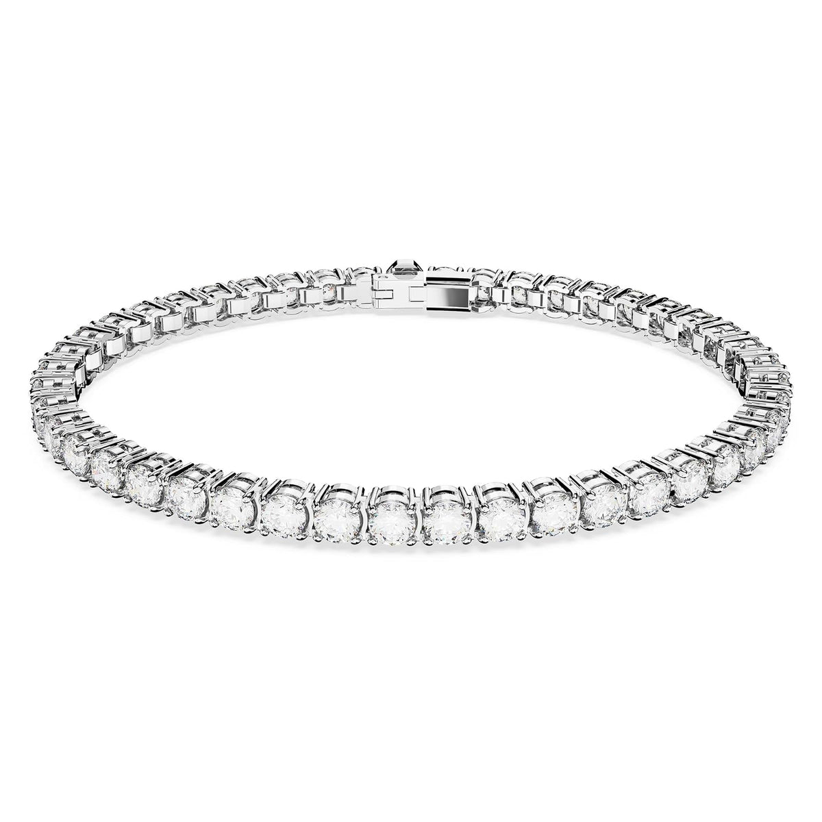 Swarovski Matrix - Pulsera de la colección de tenis - Chapado en rodio, circonita - One Size