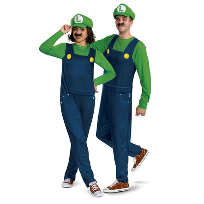 Disguise Luigi - Disfraz clásico para adulto, talla L/XL