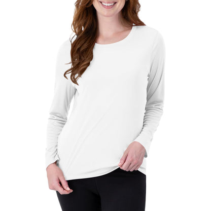 Hanes Sport Cool DRI playera de manga larga para mujer - Blanco - G