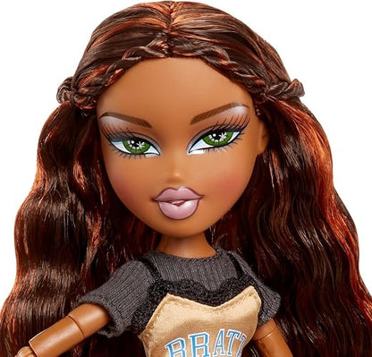 Bratz Stylin' Sasha - - Muñeca de Moda con Camiseta Personalizable Que Puedes Usar, Incluye Accesorios, Lindos Juguetes para Niñas