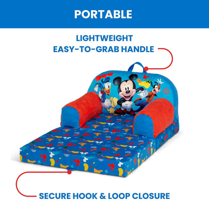 Delta Children Cozee Buddy Flip Mickey Mouse Silla Convertible Espuma