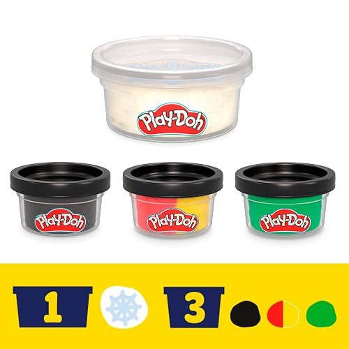Play-Doh Hasbro Marvel Set de Juego Spider-Man Lanza y Atrapa - Kit de Manualidades 2 Figuras Flexibles, 7 Accesorios y 4 Latas niños y niñas a Partir de 4 años