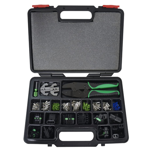 Astro Pneumatic Tool 9478 Weather Pack Kit de herramienta de carraca de engaste intercambiable y accesorios (220 piezas)