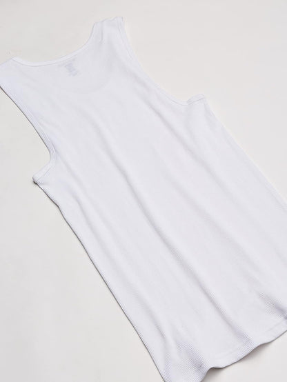Nautica 4 Pack Ribbed Cotton Tank Undershirts Camiseta Hombre