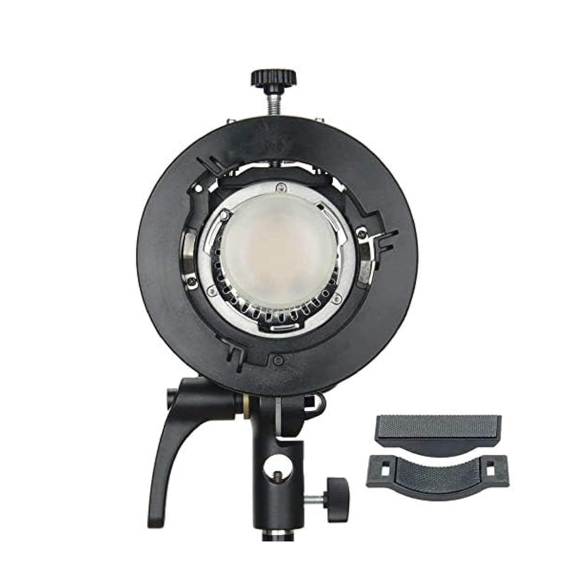 Godox Soporte para Flash S-Type S2 con Montura Bowens, Adaptador Ajustable para Speedlite, Softbox, Reflector, Snoot y Paraguas, Compatible con Flash de Cámara y AD400Pro