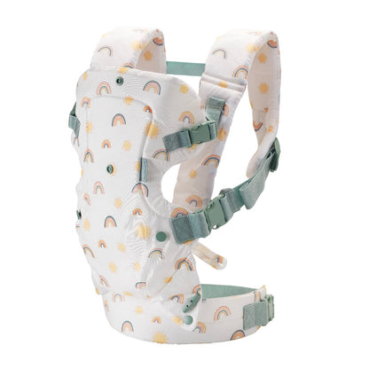 Infantino - Portabebés convertible 4 en 1, ajustable, ergonómico, esencial para el registro de bebé, portabebés para recién nacidos a niños pequeños, arco iris