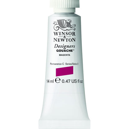 Winsor & Newton Designers Pintura Gouache en Tubo - Tubo 14 ml - Magenta