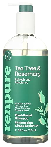 Renpure Tea Tree Lemon Sage Shampoo - 710ml | Árbol de té, limón, salvia, fórmula suave sin sulfatos