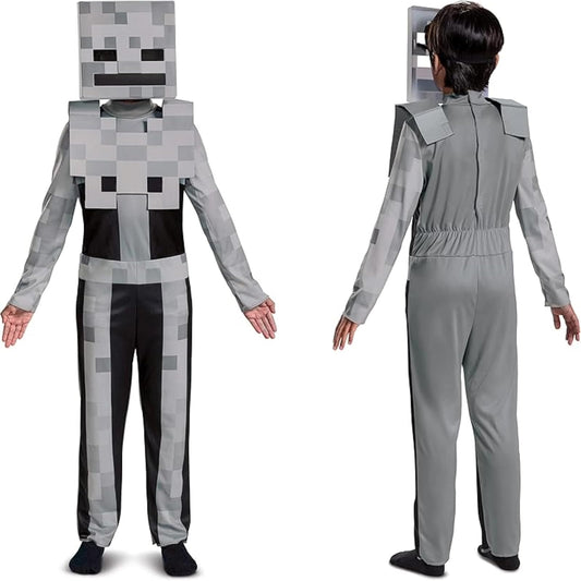 Disguise Minecraft Skeleton Costume for Kids, Video Game Inspired Character Outfit Disfraz Infantil