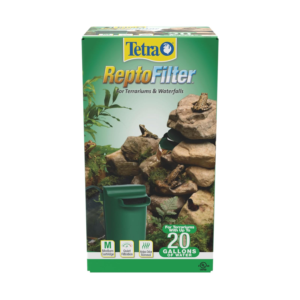 Tetra ReptoFilter - Filtro para terrarios, Verde, 90 GPH