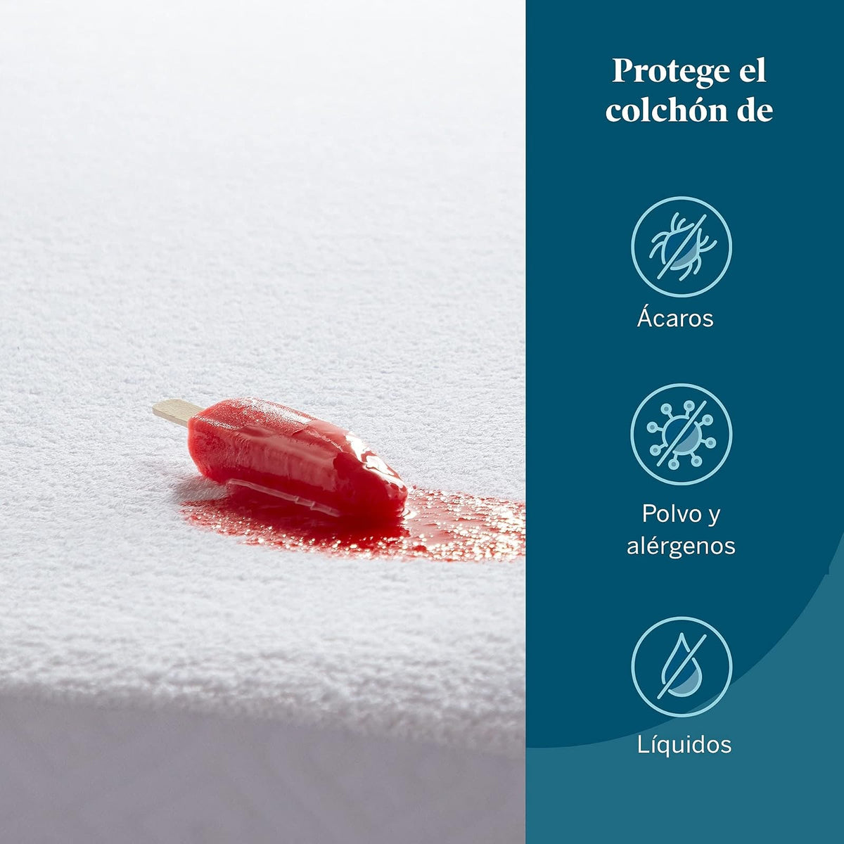 Lucid - Protector de Colchón 100% Impermeable - Ajuste Universal - Cubierta de Tela Toalla - Cubre Colchón de Algodón Suave - Hipoalergénico y Transpirable - Blanco - Tamaño California King
