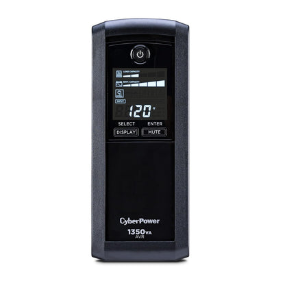 CyberPower UPS CP1000AVRLCD 1000 VA con pantalla LCD - Cyberpoder - 1350VA AVR
