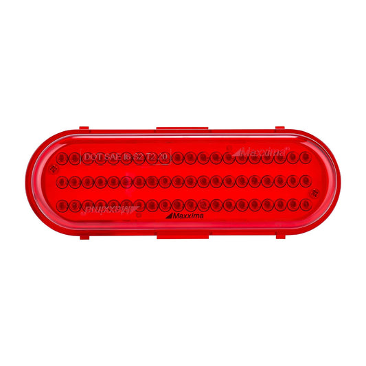 Maxxima Luz Ovalada de Parada y Cola/Giro 15.24 cm, Rojo, M63100R