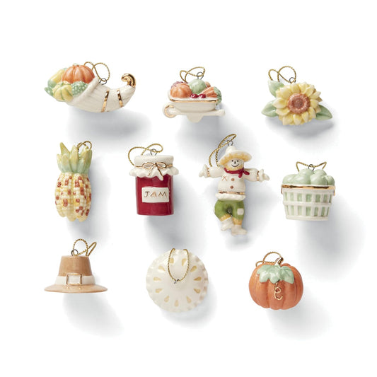 Lenox 879308 Autumn Favorites - Juego de Adornos de 10 Piezas