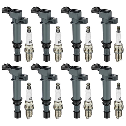 BDFHYK BD-05-07540-CK Bobina de Encendido UF270 y Bujía de Iridio 4503 para Dodge Durango/Ram 1500/Dakota Jeep Grand Cherokee 2000-2007, 4.7L V8 - Bobina de encendido UF270 y bujía 4503