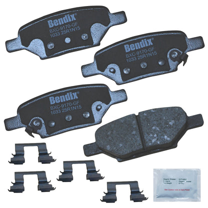 Bendix Priority1 Pastillas de Freno Traseras de Cerámica - CFC1033