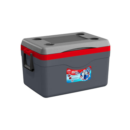 Hielera Portátil 50 L (53 QT) para 70 Latas Color Gris Lava Cooler