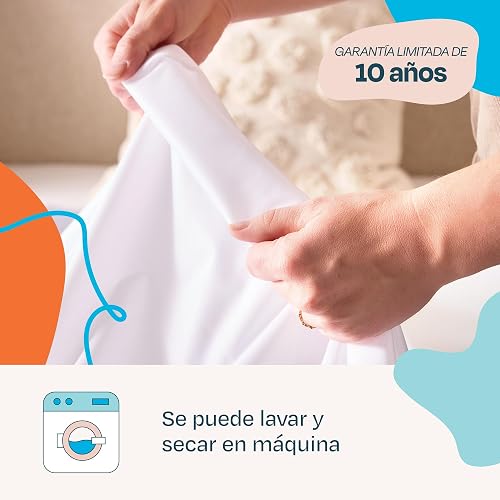 Linenspa - Protector de Colchón King Impermeable - Tela Suave y 100% Impermeable - Hipoalergénico y Transpirable - Protege Contra Manchas y Gérmenes