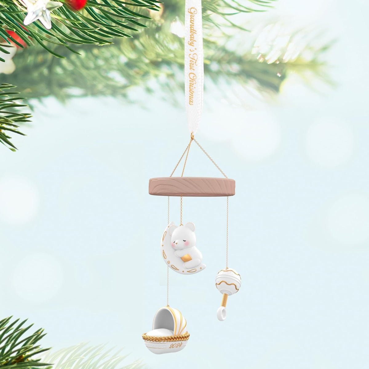Hallmark - Adorno navideño de Recuerdo 2024, Porcelana y Regalos de Baby Shower