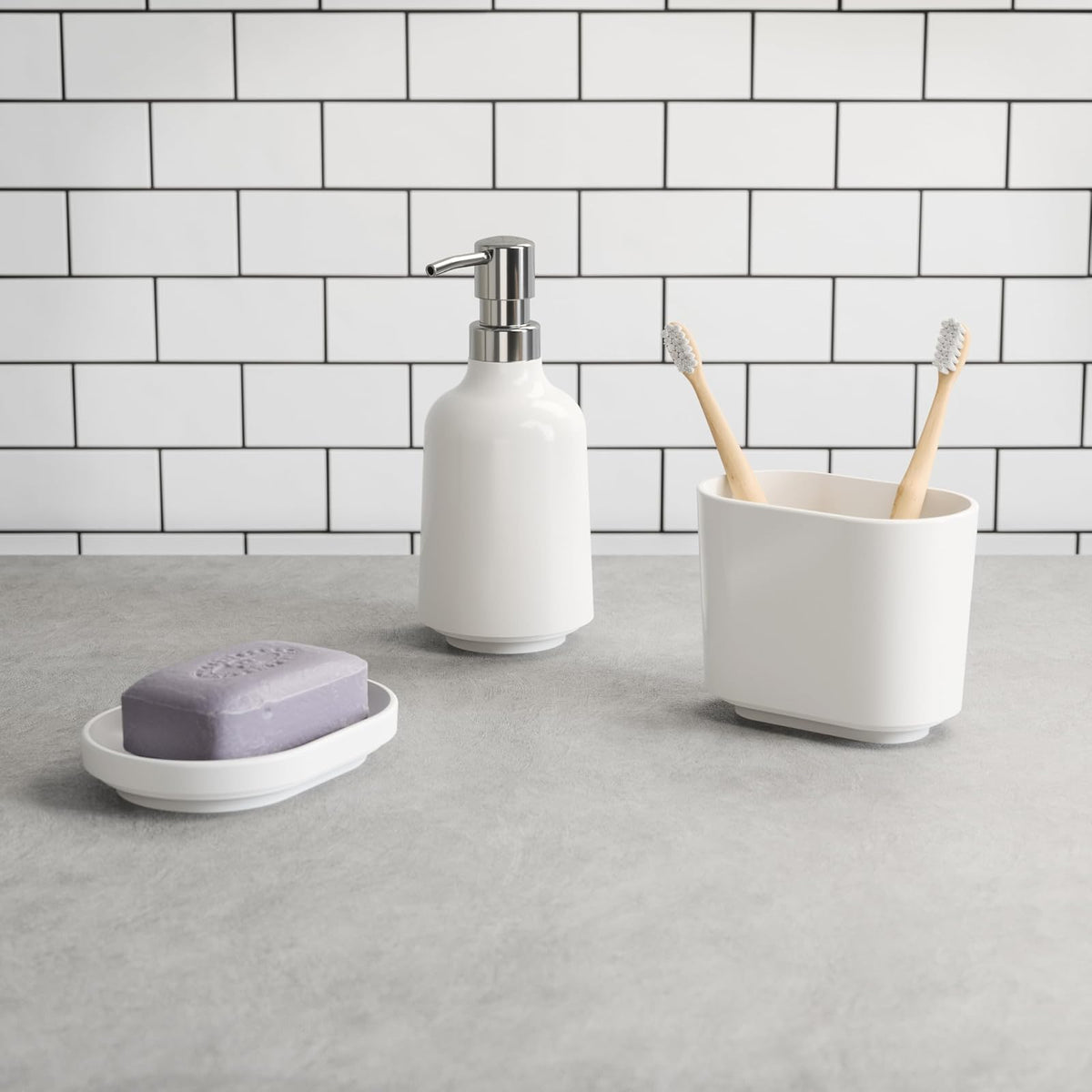 Umbra 023838-660 Dosificador Step, Color Blanco