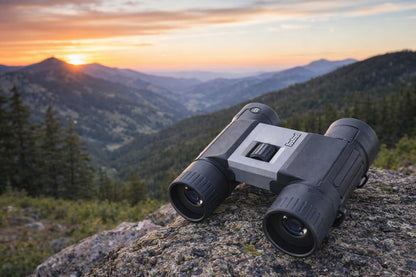 Bushnell PowerView 2 Binoculares | Prismáticos de alta definición con lentes multicapa, marco de aleación de aluminio resistente, amplio campo de visión
