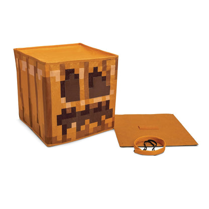 Disfraz de Minecraft Jack O'Lantern con cabeza de bloque, accesorio oficial de Minecraft para niños, máscara de disfraz de talla única (14+)
