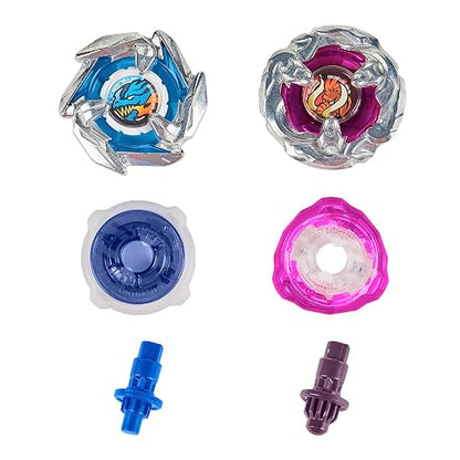 Beyblade X Xtreme Juego de Batalla con Arena con riel X-Celerator, 2 Juguetes de Punta giratoria Derecha, 2 lanzadores, Juguetes para niños y niñas, 8 +