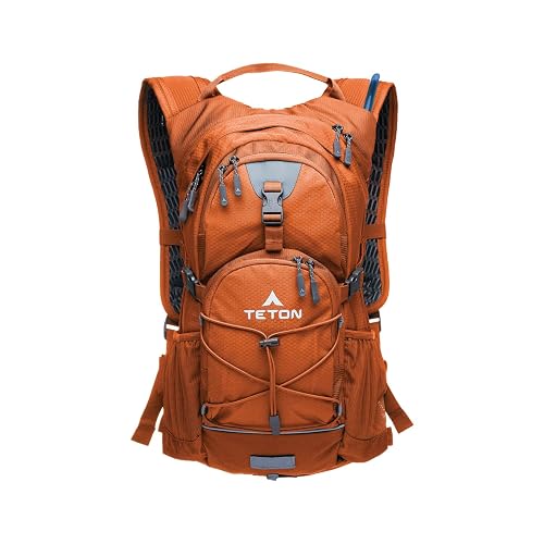 Teton Sports 18L, 22L Oasis Hydration Backpacks– Hydration Backpack for Hiking, Running, Cycling, Biking, Hydration Bladder Included – Plus a Sewn-in Rain Cover