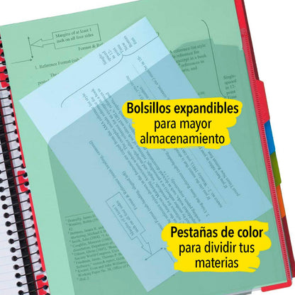 Five Star Cuaderno de 3 materias, 150 hojas, 1 paquete