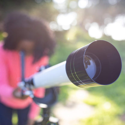 Educational Insights GeoSafari Omega Refractor Telescope. Telescopio para niños y Adultos, Compatible con el Aprendizaje de CTIM, Ideal para Explorar el Espacio, la Luna y Las Estrellas
