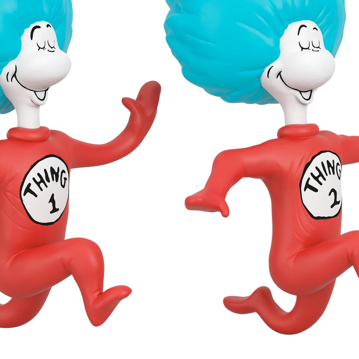 Hallmark - Adornos navideños de Recuerdo 2024, Dr. Seuss's The Cat in The Hat Thing One and Thing Two, Juego de 2, Regalos para los fanáticos del Dr. Seuss