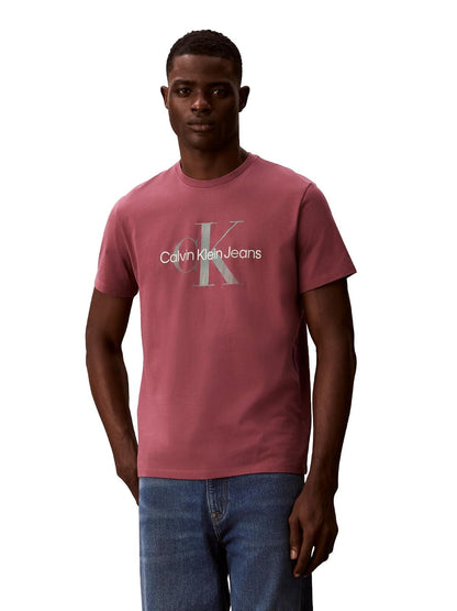 Calvin Klein Camiseta Camiseta para Hombre - Rosa Renacentista - CH