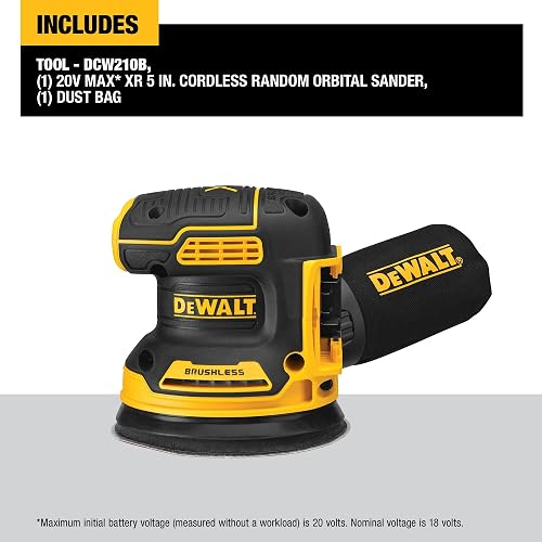 DEWALT Lijadora Orbital 5" (127mm), 20V máx., DCW210B