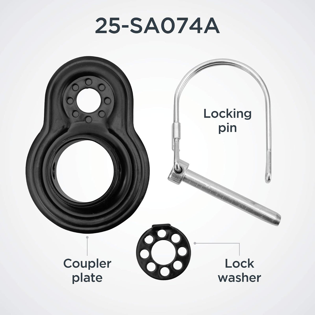 Schwinn - Acoplador de Enganche Compatible Tanto para Remolque de Bicicleta Instep, acopladores Planos y en ángulo para una Amplia Gama de portabicicletas, tamaños de Remolque, Modelos,