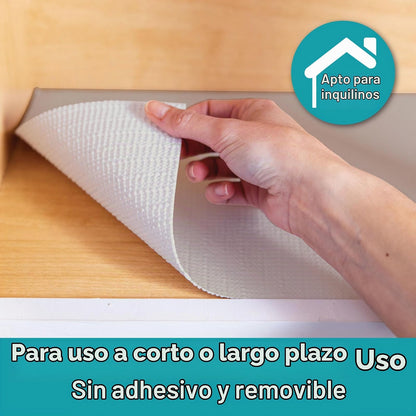 Duck Smooth Parte Superior EasyLiner para armarios y cajones, fácil de Instalar y Cortar para Ajustar, Papel de Estante y Forro de cajón no calcomanía, Forro Antideslizante para Cocina y despensa, 12