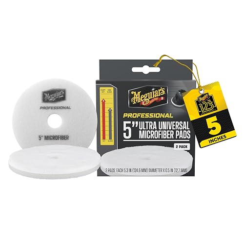 Meguiar's Almohadillas de Microfibra Universales 5" Negras M5MFP2 2pz