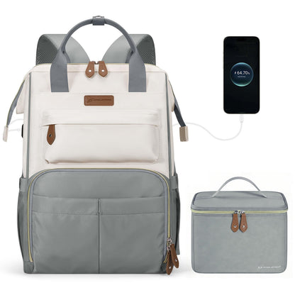 Maelstrom Mochila para Laptop 15.6-17.3" con Lonchera Térmica Mujer Hombre | Capacidad 25L, Aislamiento Térmico 3-5h, Puertos USB y Tipo-C, Antirrobo, Impermeable. Ideal Viajes y Desplazamientos