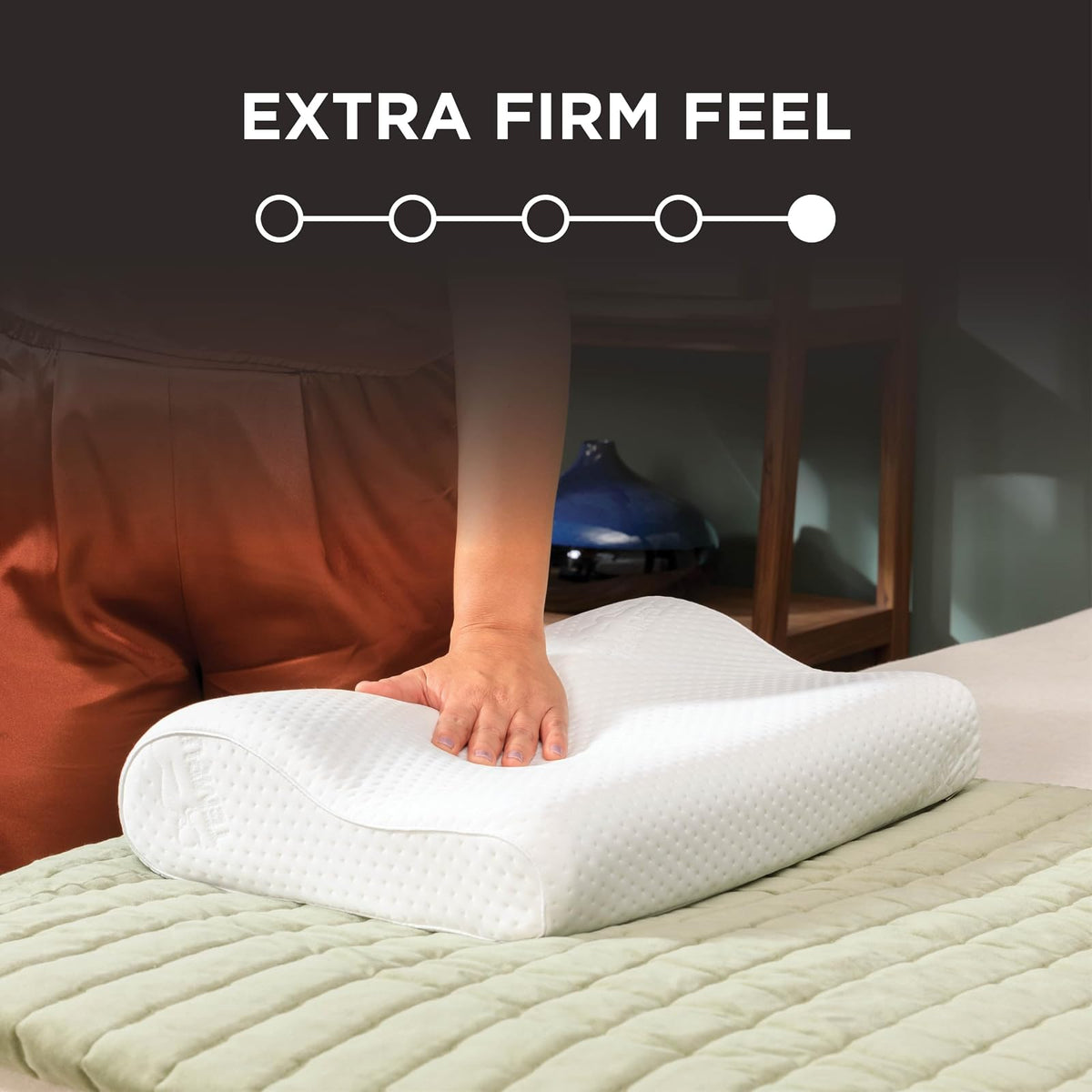 Tempur-Pedic TEMPUR-Ergo Neck Large Size Pillow, Firm Support, Adaptable Comfort & Relief Washable Cover, Assembled in The USA, 5 YR Warranty