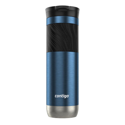 Contigo Vaso Térmico Acero Inoxidable 710 ML Azul Gloss Antiderrames Byron 2.0 Caliente Hasta por 9 Horas Libre de BPA