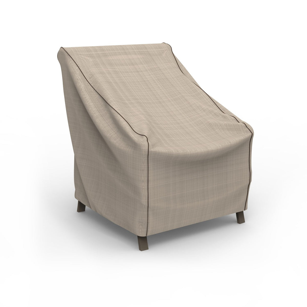 Budge P1A03PM1 - Funda para Silla de jardín, Resistente e Impermeable, pequeña, Tweed Bronceado, Silla pequeña