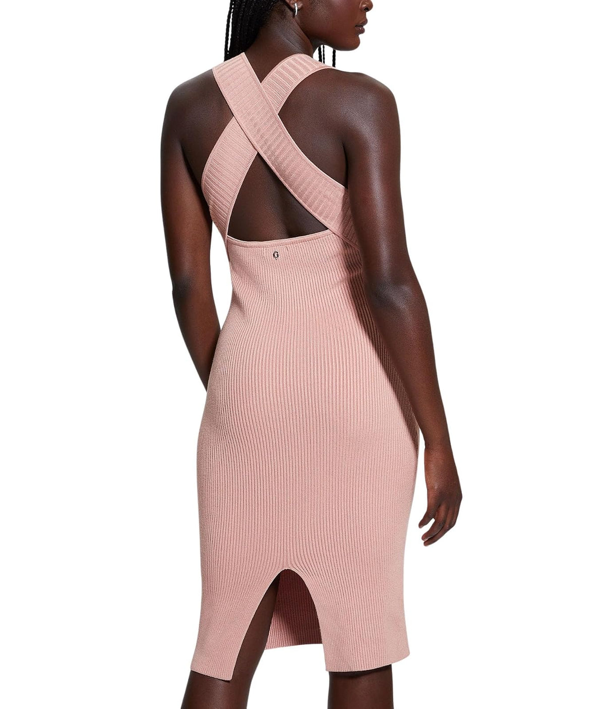 Guess SL Rib CARISTA Midi SWTR Dress Vestido Mujer