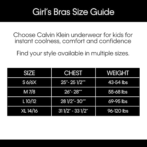 Calvin Klein Big brasier para niña hirbid sin costuras